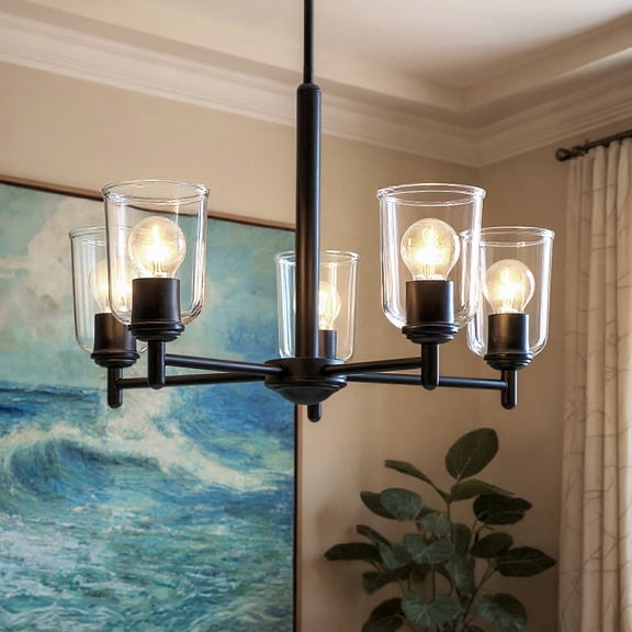 Luxury New Traditional Chandelier, Black, UKC20198