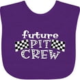 thumbnail image 3 of Inktastic Future Pit Crew Racing Flags Boys or Girls Baby Bib, 3 of 4