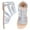 Silver, variant on NCCB Girls Gladiator Sandals Cute Open Toe Breathable Summer Strappy Sandals for Girls with Zipper Silver 5 Big Kid