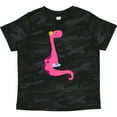 thumbnail image 3 of Inktastic Cute Pink Dinosaur Girls Toddler T-Shirt, 3 of 5