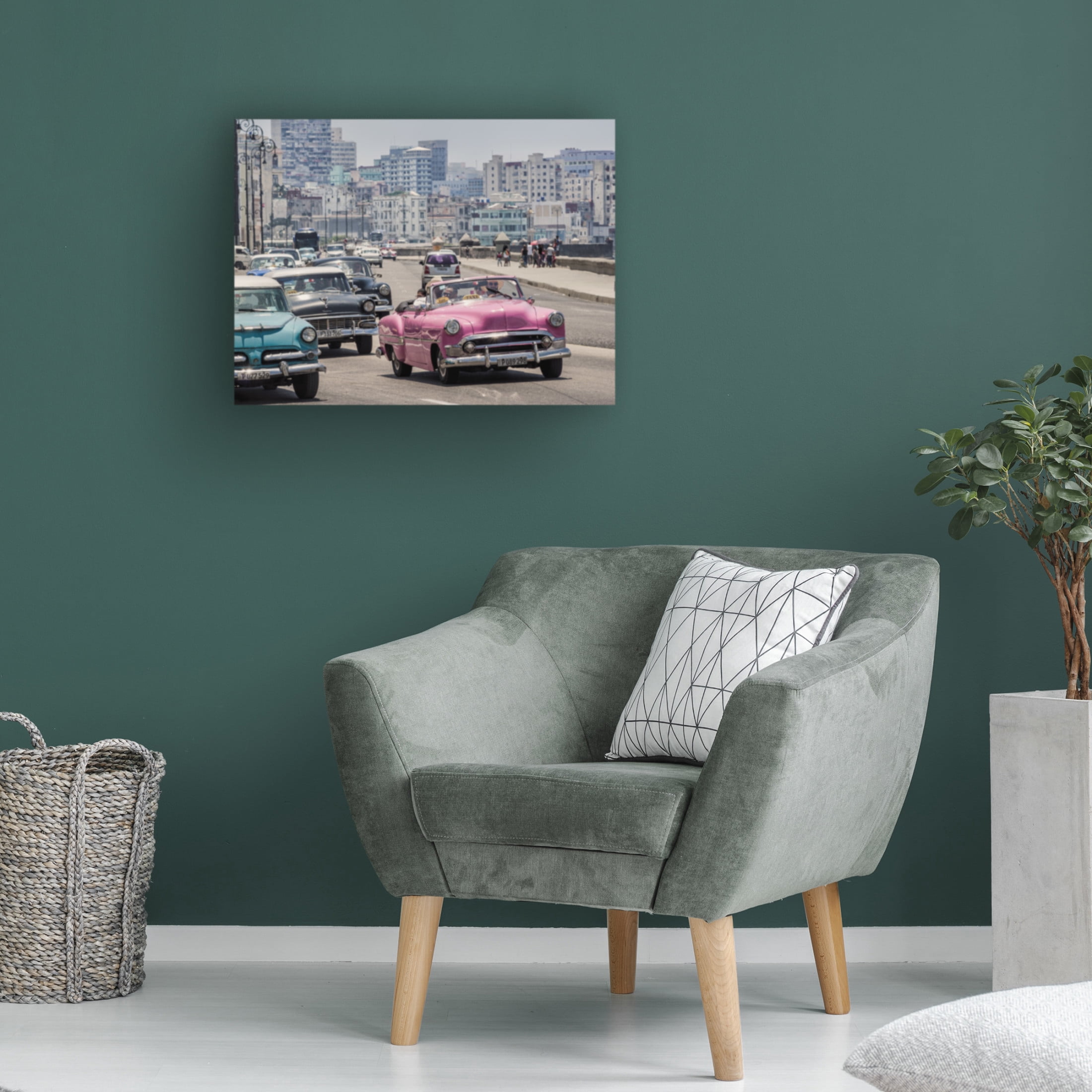 Trademark Fine Art Pavol Stranak  traffic on the malecone Canvas Wall Art