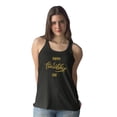 thumbnail image 2 of Friendship Day Gold Glitter Racerback Tank Women -Image by Shutterstock, Female x-Large, 2 of 4