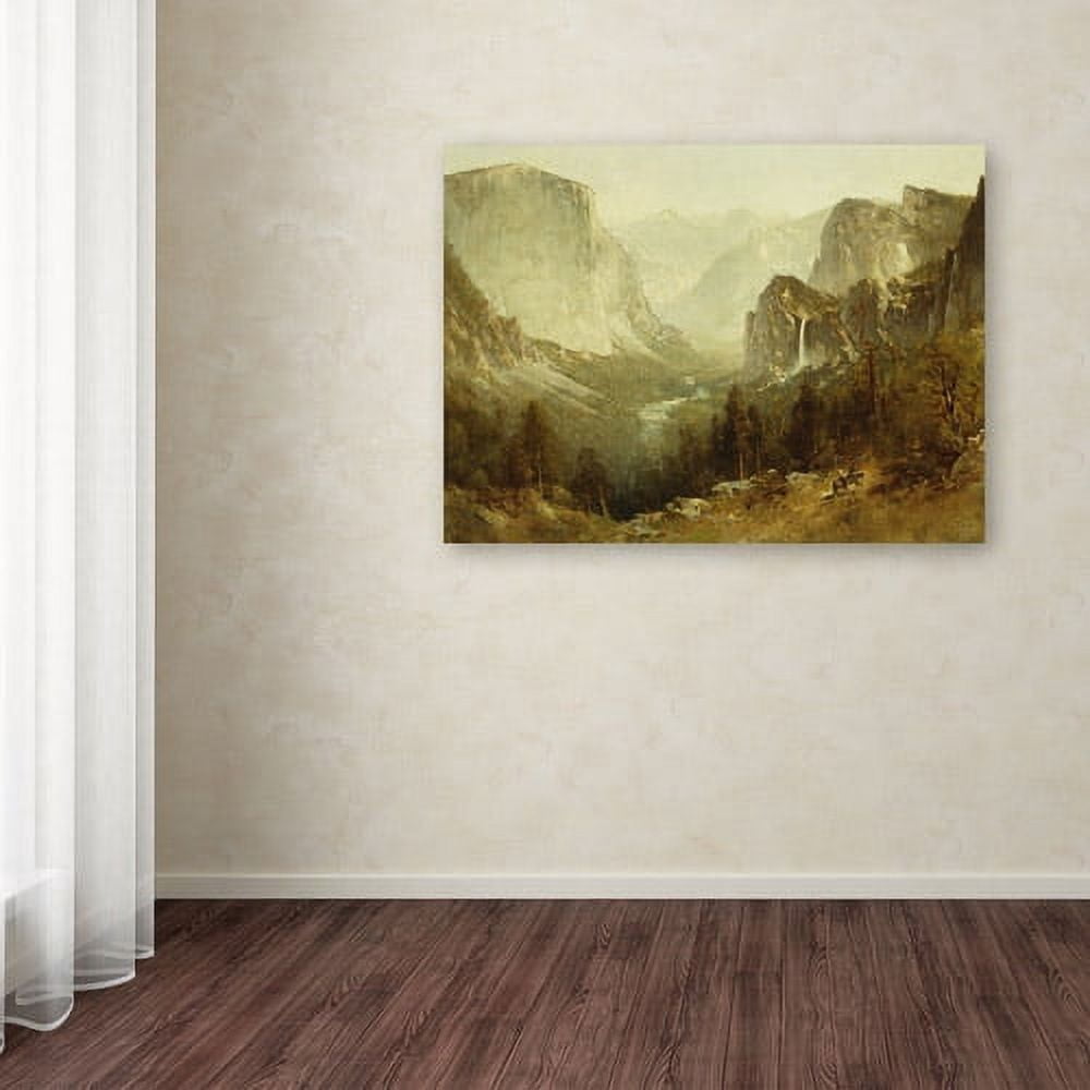 Trademark Fine Art "Hunting In Yosemite 1890" Canvas Art by Thomas Hill