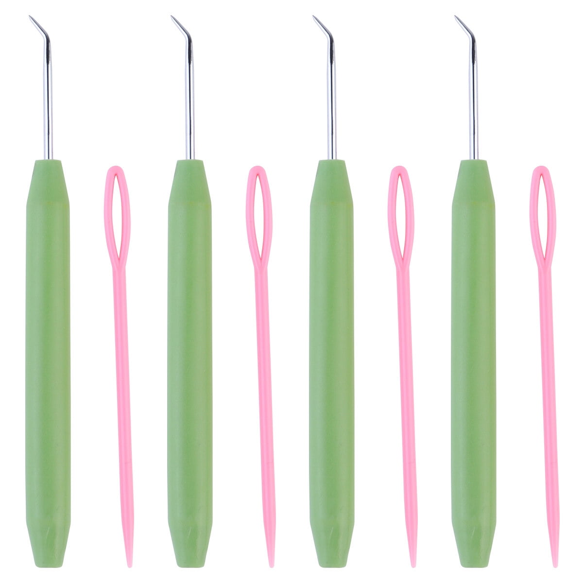 4 Sets Knitting Loom Hook Tools Colorful Looming Hooks Sewing Needles Crochet Hooks Knitting