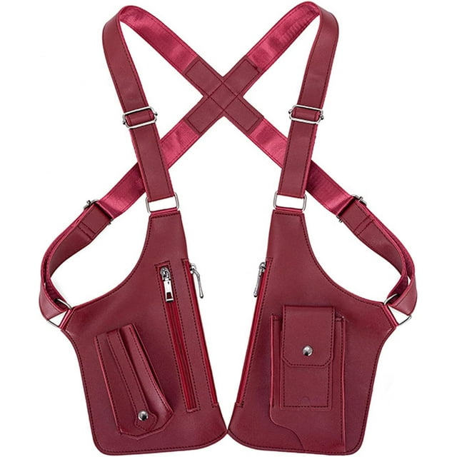 2026 New Premium Leather Adjustable Underarm Shoulder Bag for Men, Double Shoulder Armpit Bag for Men, Anti-Theft