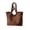 Brown, variant on Kojanyu Back to School Supplies Large Capacity Corduroy Bag Solid Color Handbag Stylish Casual Shoulder Bag for Students Women Commuters Tote Bag for Daily Storage