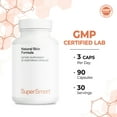 thumbnail image 5 of SuperSmart - Natural Skin Formula - with Collagen Type 2, Hyaluronic Acid, Biotin & Ceramides - Skin Supplement for Men & Women | Non-GMO - 90 Vegetarian Capsules, 5 of 8
