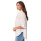thumbnail image 2 of Camisa Gloria Vanderbilt Amanda de gran tamaño con botones, rosa M, 2 of 4