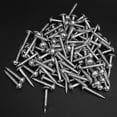 thumbnail image 1 of Screw Self Tapping Screw Zinc Plated Screw Partially Threaded Screw 100 Pcs Zinc Plated M4-25mm Oblique Self Tapping Screws Set Mechanical Electronic Tool, 1 of 8