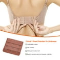 thumbnail image 4 of Extension Strap Bra Extender Buckle 3 Bra Extender Hook Women Accessories Practical Elastic Multicolor Clips Tight 3 Rows Underwear coffee, 4 of 6