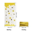thumbnail image 2 of 100 Pcs Bolsas de Celofán para Golosinas, 10.6"x 5.1" Bolsas de Celofán Transparentes Planas Plásticas para Regalos de Caramelo con Cierres de Torcedura, Amarillo, 2 of 5