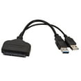thumbnail image 2 of USB3.0 to SATA Adapter Cord for Laptop with 5Gbps Transfer Rate Black plastic 2.5 Inch, 2 of 9