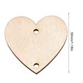 thumbnail image 4 of Advancent Colgante de rodajas de de 100 piezas, corazón de estrella en blanco con agujero, recorte de Natural, artesanías hechas a mano Kits y herramientas para tallar corazón 30 mm Advancent HA059723-04B, 4 of 6