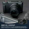 thumbnail image 2 of Sony ZV-1 Compact Digital Vlogging Camera with 4K Video, Flip Screen and Built-In Wi-Fi, Black (International Model), 2 of 8