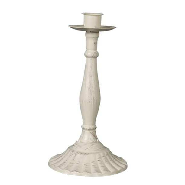 Candelabro de pilar vintage para cenas románticas a la luz de las velas Blanco S