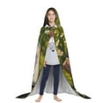 thumbnail image 3 of Honeii Girl In Field Of Daisies Print Poncho Cape, Cloak Coat, Snuggly Hooded Wearable Blanket, Hooded Cape For Teenagers,Halloween Costumes-Medium, 3 of 7