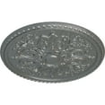 thumbnail image 3 of 32 5/8"OD x 2"P Bradford Ceiling Medallion (Fits Canopies up to 6 5/8"), Hand-Painted Platinum, 3 of 6