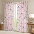 thumbnail image 2 of Feelyou Girly Pink Butterfly Black Out Curtains for Kids, Cherry Blossoms Floral Curtains Pack of 2 (42x63 Each), Fairy Tale Style Bedroom Curtains, Black Out Curtains Decor, 2 of 6