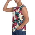 thumbnail image 3 of Fotbe Men's Beautiful Flower Print Men's Sleeveless Muscle Tank Tops Casual T-Shirts for Gym Workout Beach-3X-Large, 3 of 8