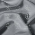 thumbnail image 3 of Dr Pillow BK4836 20 x 30 in. Luxury Bamboo Cooling Queen Size Pillowcase, Gray - Set of 4, 3 of 5