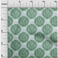 thumbnail image 2 of oneOone Polyester Spandex Green Fabric Asian Block Craft Projects Decor Fabric Printed By The Yard 56 Inch Wide, 2 of 4