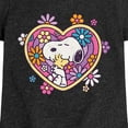 thumbnail image 3 of Peanuts - Hug Heart Flower  - Toddler And Youth Girls Short Sleeve Graphic T-Shirt, 3 of 6