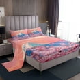 thumbnail image 1 of Snow Mountain Sheet Set Spring Cherry Blossoms Bedding Set Japanese Style Landscape Bed Sheets Teens Room Decor Soft Polyester Bed Set (Full Flat & Fitted Sheet with 2 Pillow Case), 1 of 6