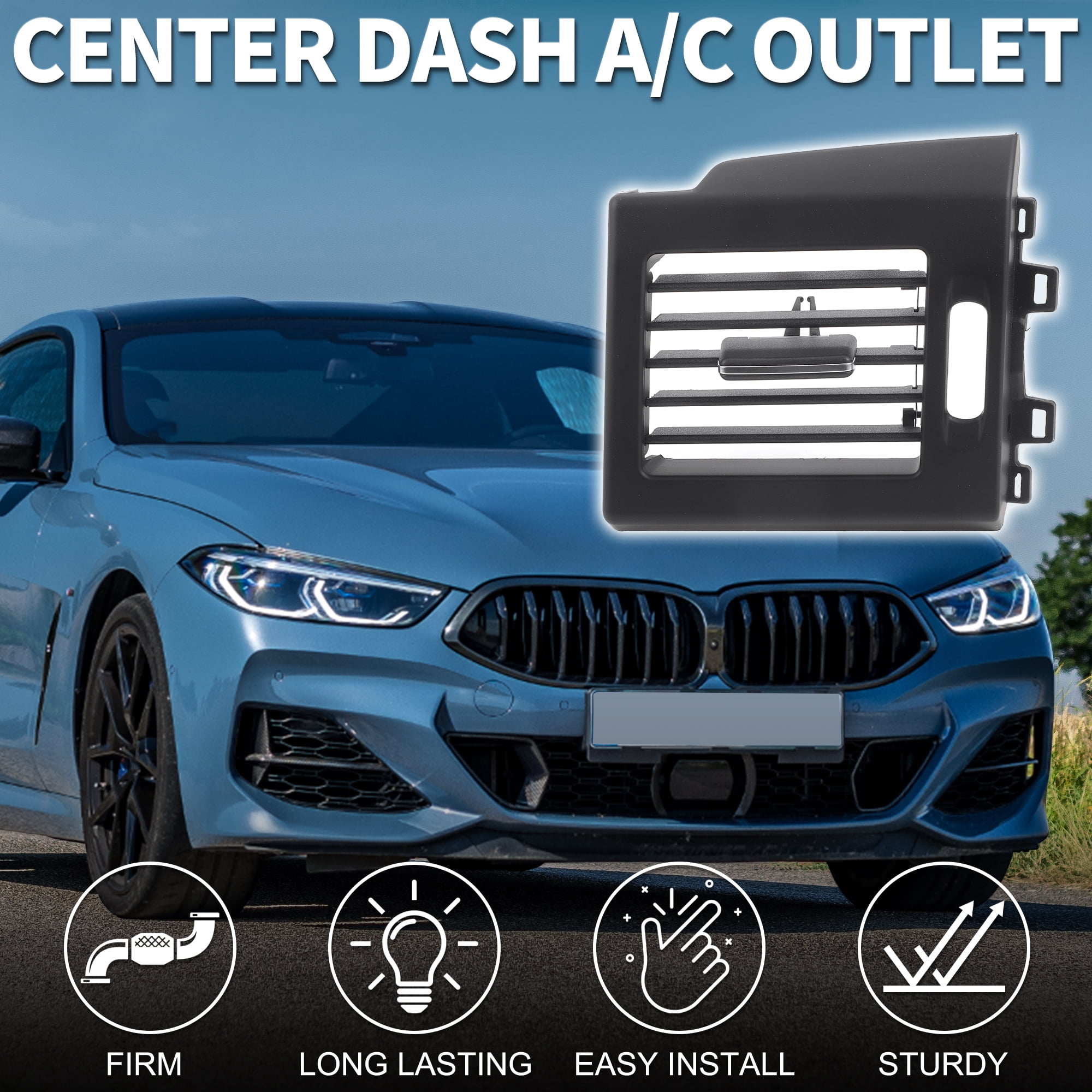 Unique Bargains Center Dash A/C Outlet for Mercedes GLK350 Front Right Air Vent Black