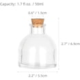 thumbnail image 2 of Decorative Glass Bottles with Cork Stoppers (1.7 fl oz. Round Bottles / 2 Pcs), 2 of 8