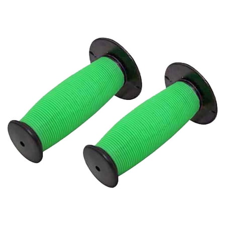 Alta Mushroom Two-Tone Bike Grips, (Black/Green)