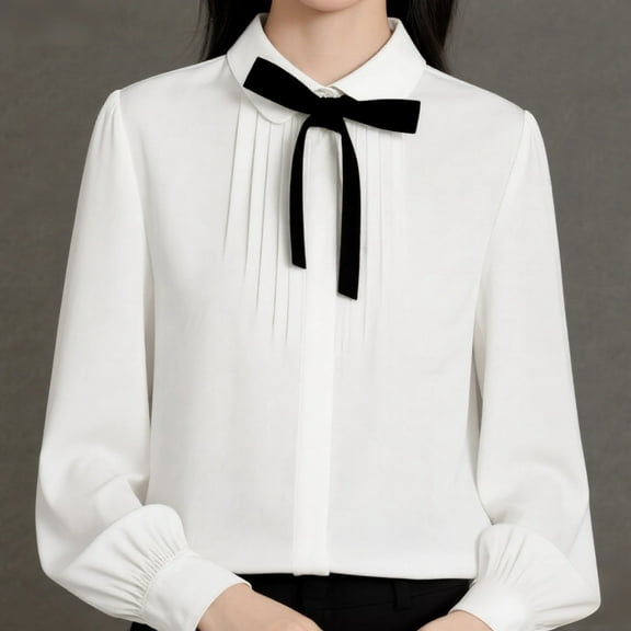 Crowdstar Shirts for Women, Tailored Long Sleeve Casual Business Professional Office Work Collared Dress Blouse, Women's Long Sleeve Button Down Stretch Oxford Shirt