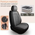 thumbnail image 5 of HQBQBUG Car Seat Covers Fit for Nissan Rogue 2008-2024 2025 Waterproof Leather Automotive Seat Cover Cushion Protector Luxury Interior Accessories Gray,Front Seat, 5 of 6