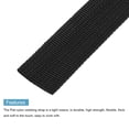 thumbnail image 3 of Lightweight Webbing Strapping 1 Inch 10 Yards Black for DIY Repair, Crafts, 3 of 5