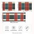 thumbnail image 2 of Yayeee Pillowcase Standard Size Set of 2 Satin Wrinkle Resistant Pillow Case, Vibrant Red Tartan Pattern, 2 of 8