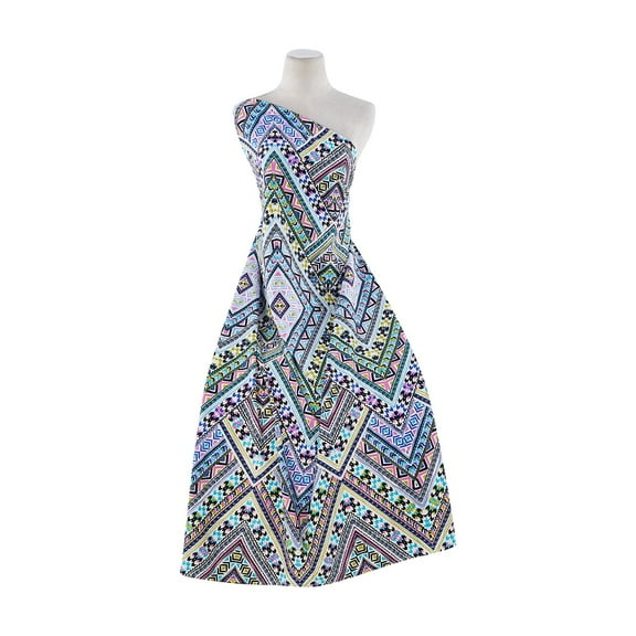 Zelouf Scuba Knit Print  , Sewing, DIY, Crafts Fabric by the Yard, 374 H.pink/citron, 3 Yard