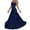 Navy, variant on Women's Maxi Dress Striped Strapless Tube Long Dresses High Waist A Line Casual Elegant Street Evening Gown Wedding Guest Dress
