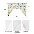 thumbnail image 5 of Spring Leaves Swag Valances for Windows, Small Curtains Drapes, Colorful Botanical Eucalyptus Vines Plants Kitchen Window Curtains Over Sink Window Treatment Valance for Bedroom/Bathroom 56"x36", 5 of 5