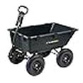 thumbnail image 2 of Gorilla Carts GOR866D Heavy-Duty Garden Poly Dump Cart with 2-In-1 Convertible Handle, 1,200-Pound Capacity, 40-Inch by 25-Inch Bed, Black Finish, 2 of 5
