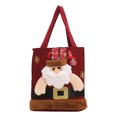 thumbnail image 2 of Gnmfd Christmas Holiday Candy Gift Bag with Santa Snowman Reindeer Design, Large Capacity Drawstring Tote for Treats, Cookies, Chocolates, Party Favors, Reusable Christmas Party Decor, 2 of 4