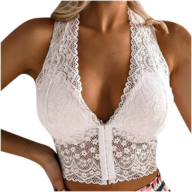 DPTALR Woman's Lace Straps Beauty Bra Back Wrap Hollow Out Underwear