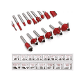 thumbnail image 4 of Brocas Fresas 1/4 Router Rebajadora Carburo 15pz, 4 of 5