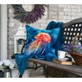 thumbnail image 4 of Jellyfish Throw Pillow 18 in x 18 in, 4 of 5