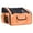 Orange, variant on Pet Life ® 'Ultra-Lock' Collapsible Safety Travel Wire Folding Pet Dog Carseat Car Seat Carrier crate