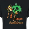 thumbnail image 3 of Disney Villains - Queen of Halloween - Juniors Cropped Cotton Blend T-Shirt, 3 of 5
