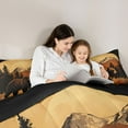 thumbnail image 5 of Castle Fairy Boys Girls Safari Bear Full Size Comforter Sets,Woodland Animal Bedding Sets, 5 of 8