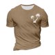 thumbnail image 4 of Men's T-shirt T-shirts Graphic Text Pool3D Printing Street Casual Short Sleeve Printed Clothing Basic2XL, 4 of 4