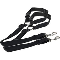 (Pack of 2) Dog Leash Adjustable Safety Leads Pet Car Seat Belt, Strong and Durable Leashes for Large/Medium Dogs Cats - Black