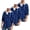 Blue;Blue;Blue, variant on 3 Pack Men's Hooded Flannel Shirts Casual Button Down Plaid Shirt Long Sleeve with Pockets, Size L