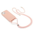 thumbnail image 3 of Feishell Crossbody Lanyard Case for iPhone 15,Adjustable Strap Shockproof Drop Protection Soft Flexible Silicone Cover Shockproof Protective Phone Case Cover for Women Men,Pink, 3 of 12