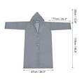 thumbnail image 2 of Uxcell Rain Ponchos for Adults, Reusable EVA Rain Coat Waterproof Rain Jacket, Gray, 2 of 7